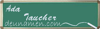 Ada Taucher Visitenkarte